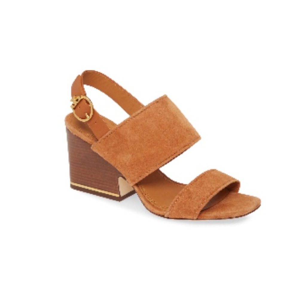 Tory Burch Shelby Block Heel - Ambra